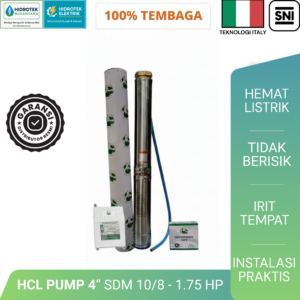 Pompa Air Submersible HCL Pump 4" SDM 10/8-1.75 HP