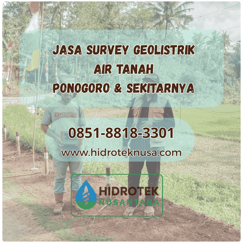 Jasa Survey Geolistrik Air Tanah Ponorogo