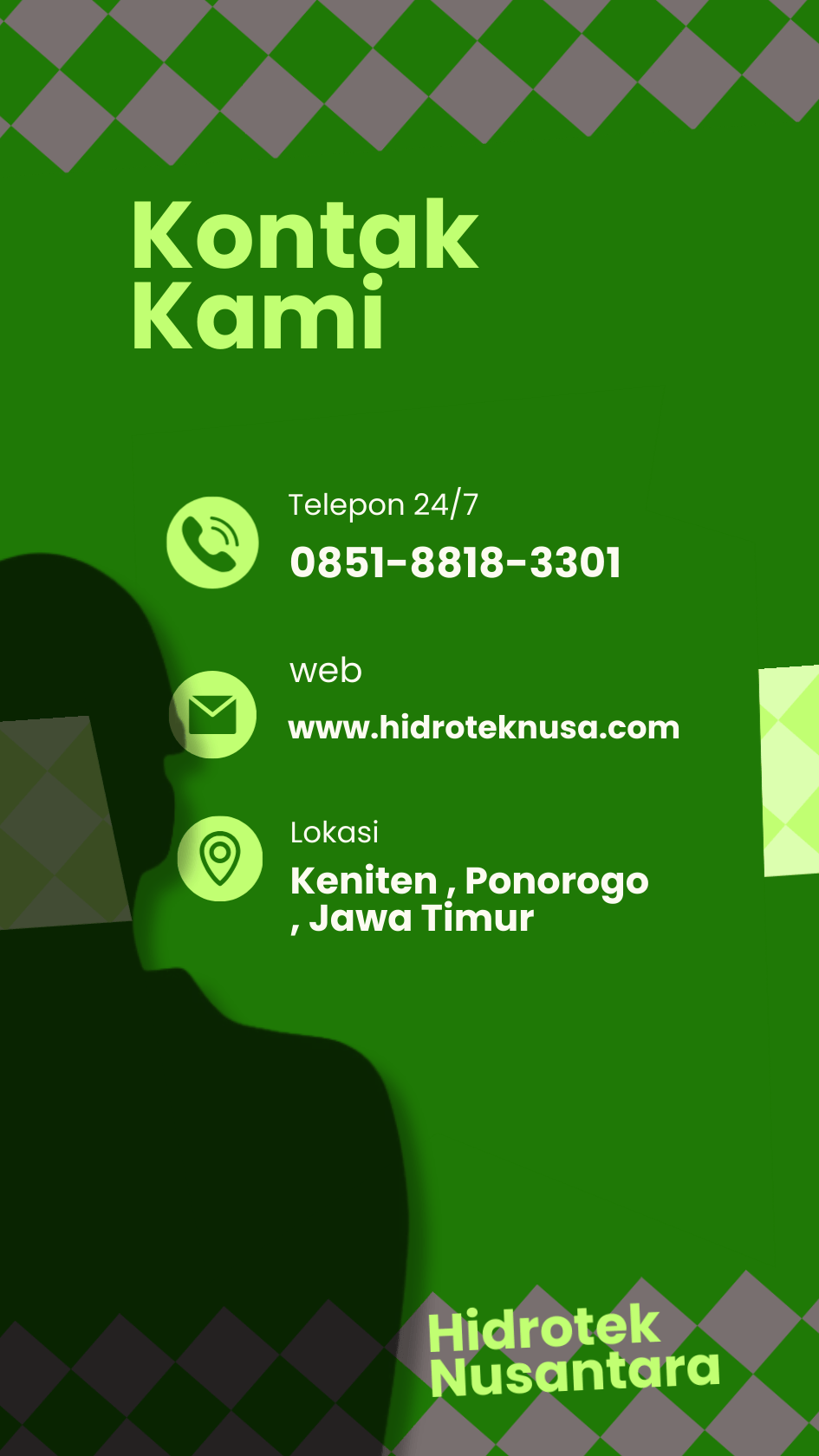 Kontak Kami Hidrotek Nusa - Jasa Perizinan Air Tanah Ponorogo