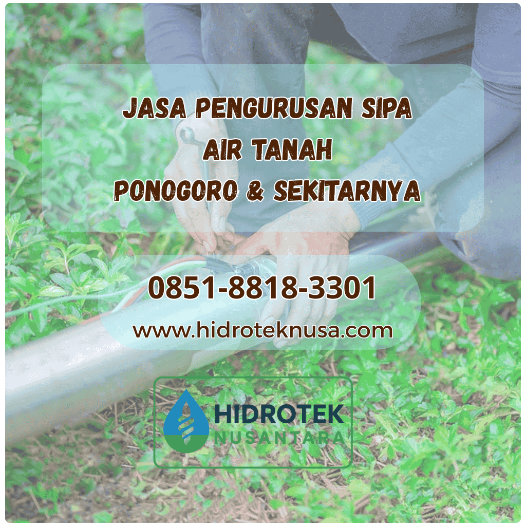 Pengurusan SIPA Air Tanah Ponorogo Madiun