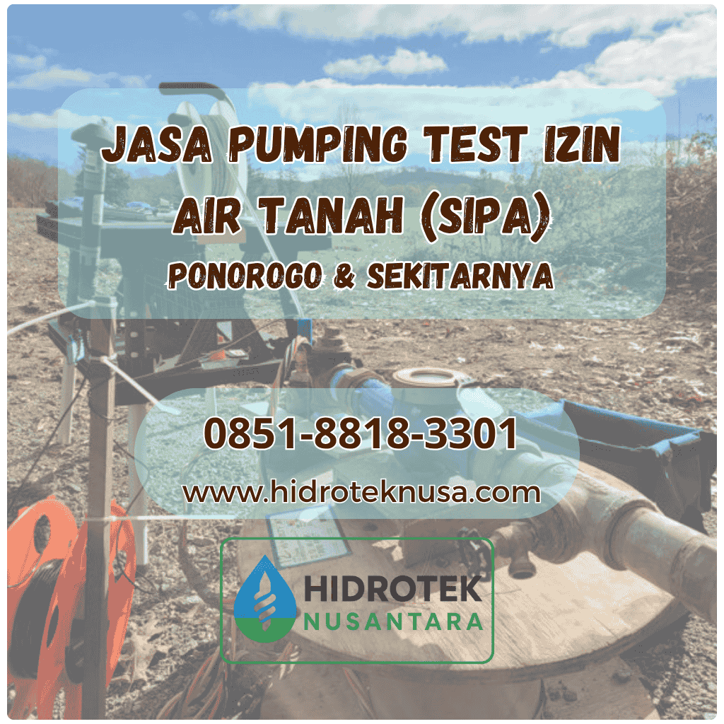Jasa Pumping Test Izin Air Tanah