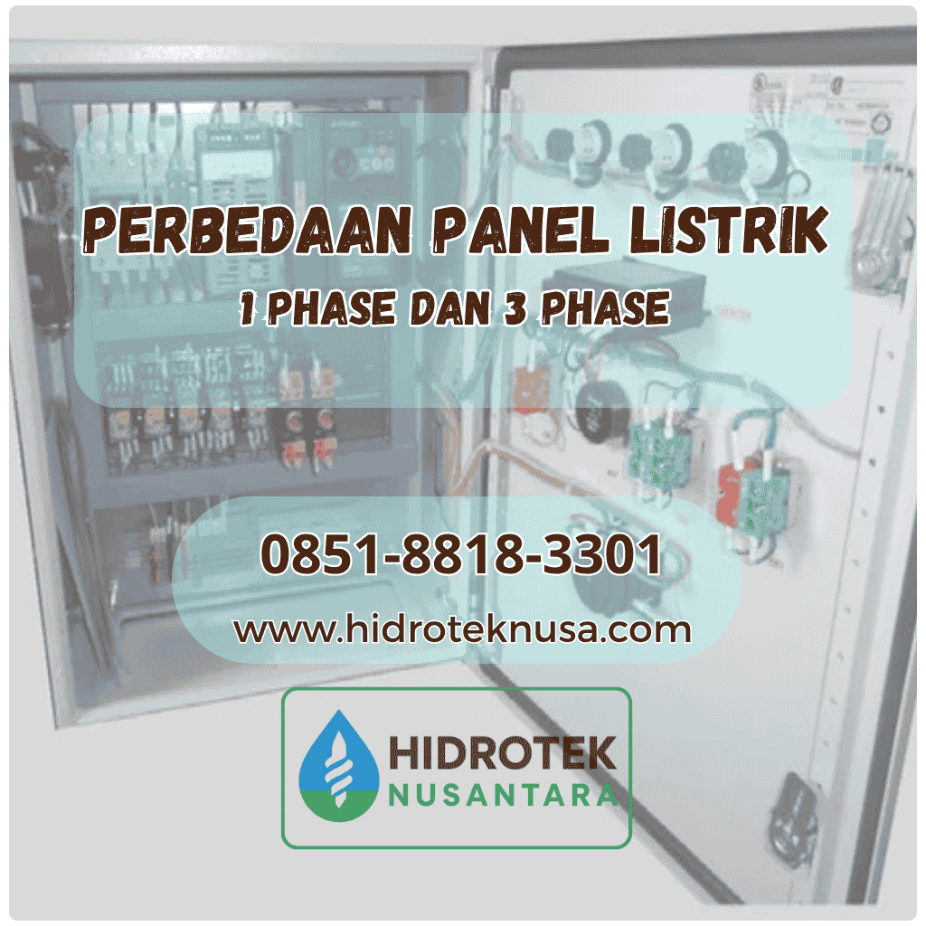 perbedaan panel listrik 1 phase dan 3 phase