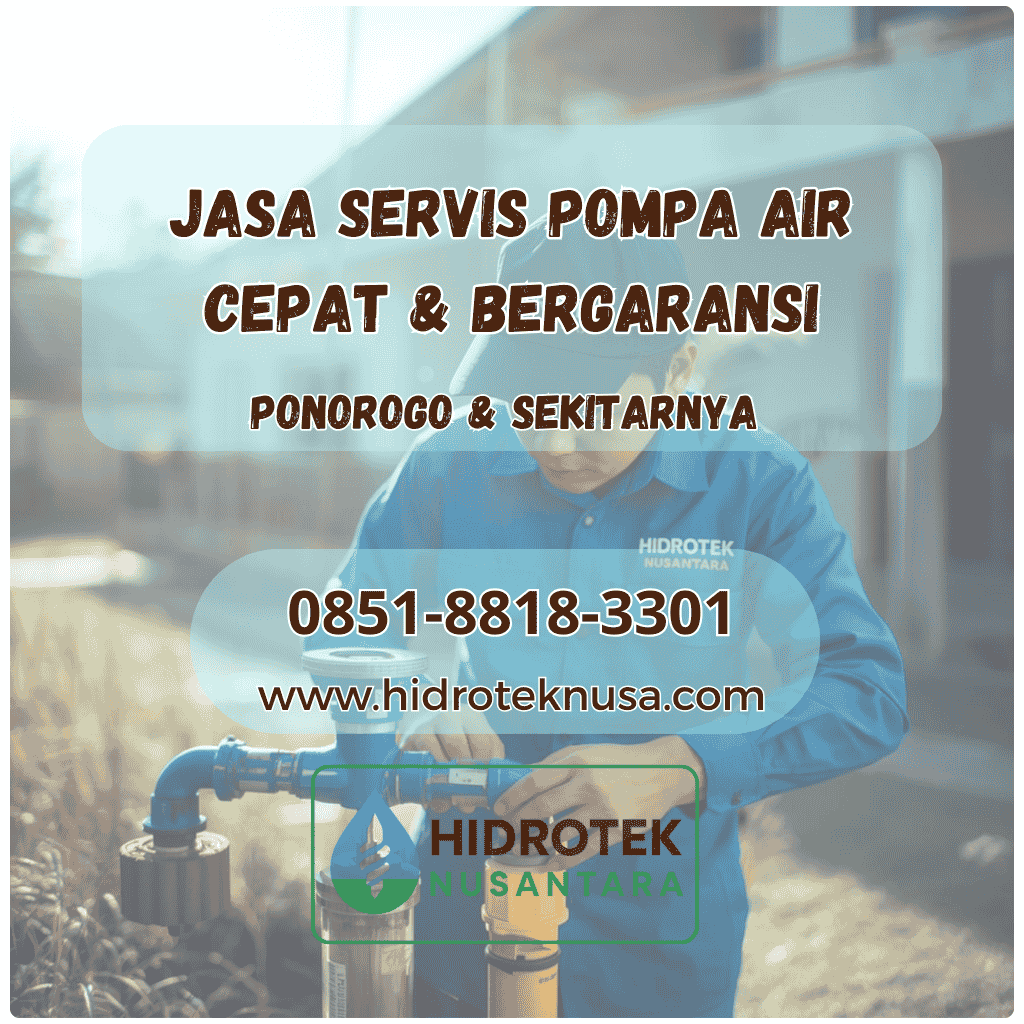 jasa servis pompa air ponorogo