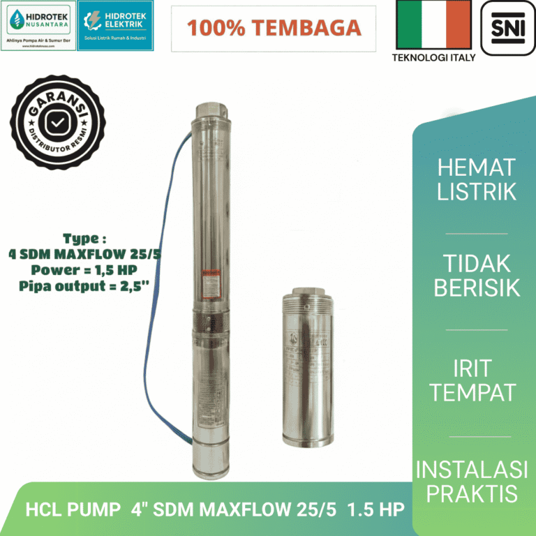 Toko Pompa Sibel HCL PUMP 4 SDM MAXFLOW 255 1.5 HP