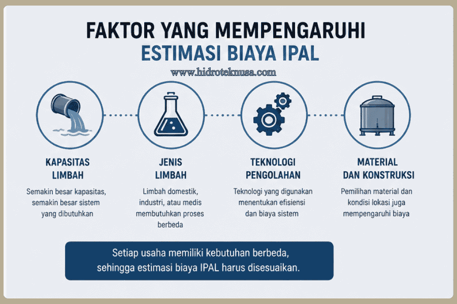 Faktor yang Mempengaruhi Estimasi Biaya IPAL