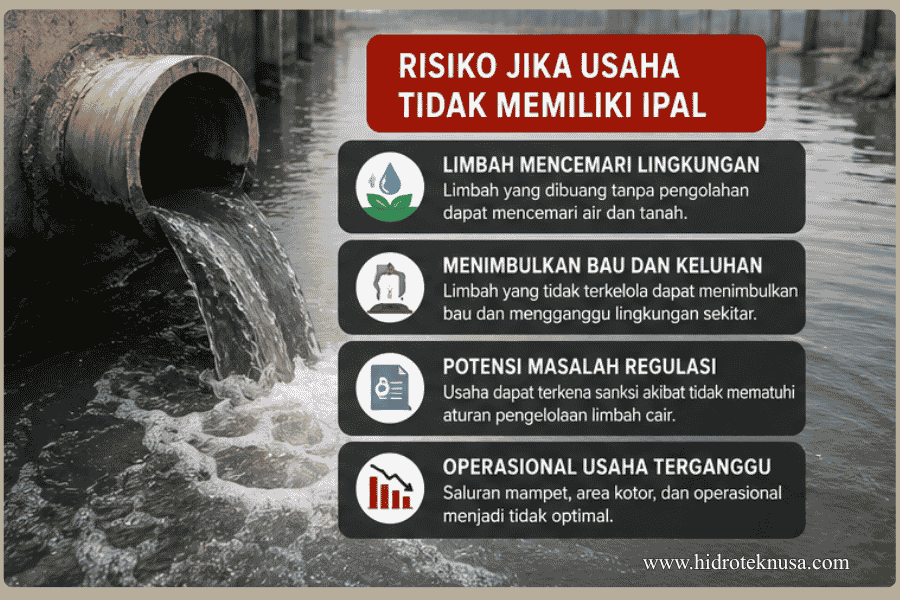 Resiko usaha tidak memilik IPAL