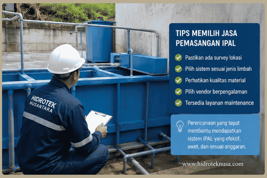 Tips memilih jasa pemasangan IPAL