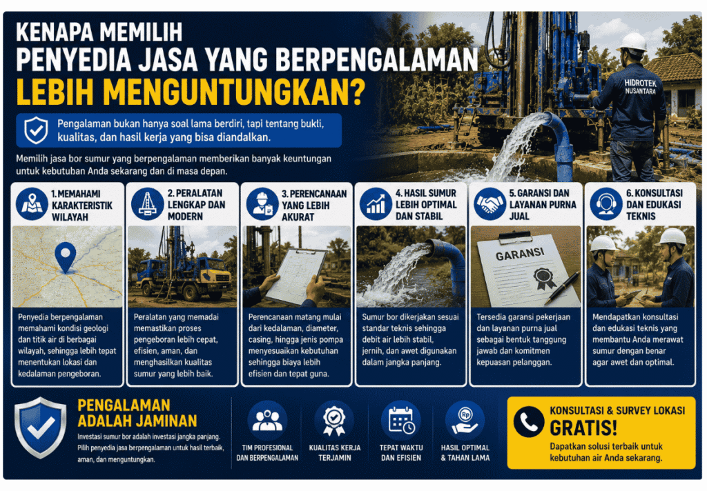 Jasa Bor Sumur Madiun Pengalaman