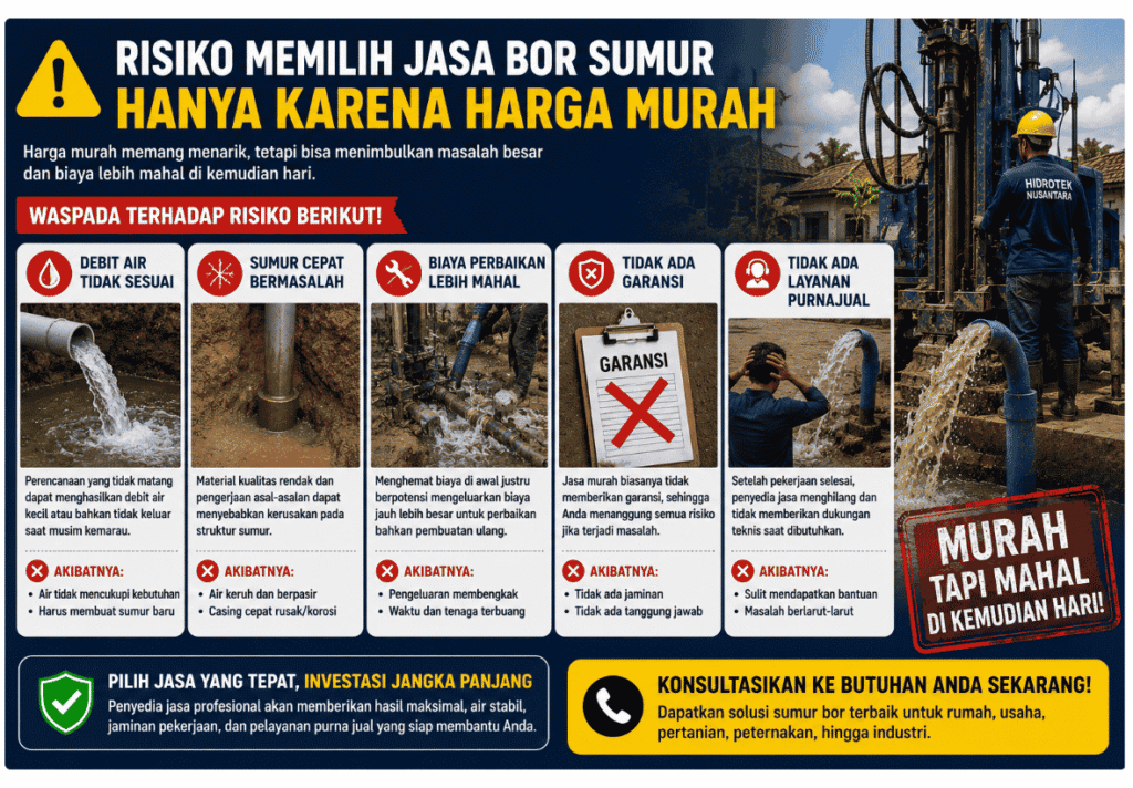 biaya bor sumur madiun harga murah