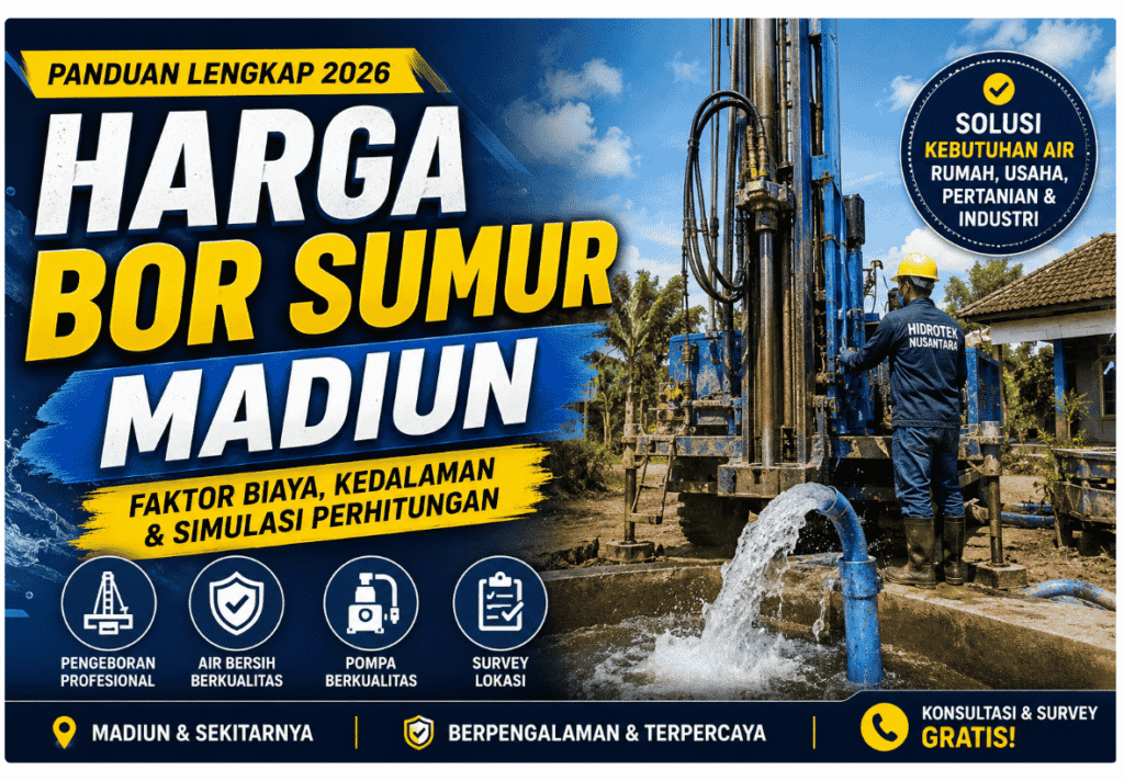 harga bor sumur madiun terbaru