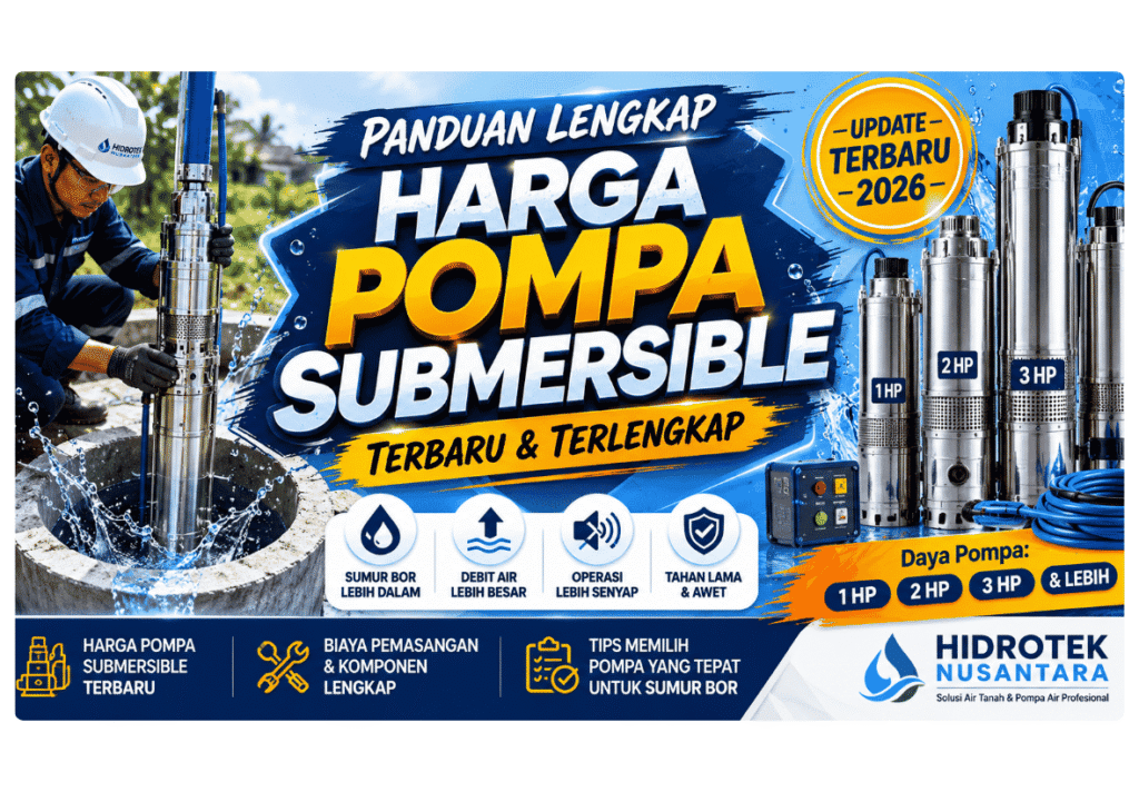 harga pompa submersible lengkap