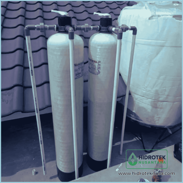 Sistem filter air profesional Hidrotek Nusantara untuk rumah dan sumur