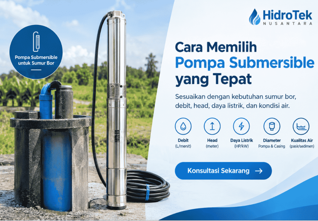 cara memilih pompa submersible yang tepat