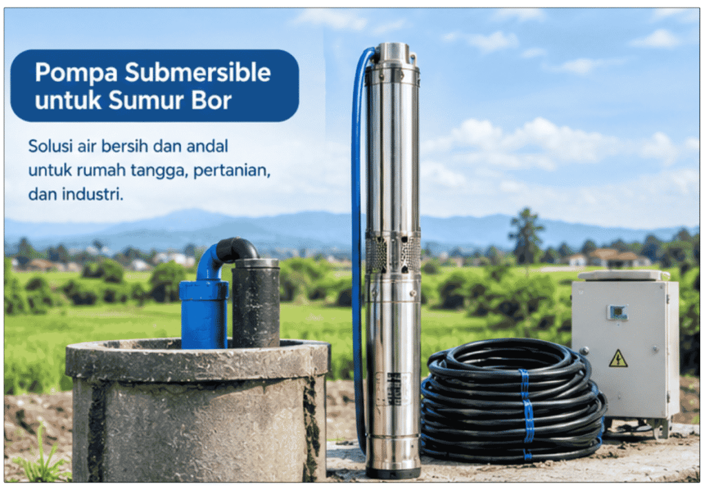 pompa submersible untuk sumur bor